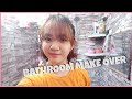 BATHROOM MAKEOVER/ USING WATERPROOF WALLPAPER by KIM ONIA