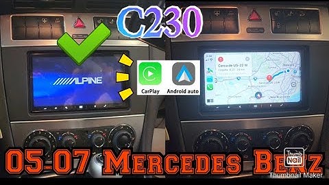 2005-2007 Mercedes Benz C230 How to remove radio Install Apple carplay android auto Alpine ILX-W650