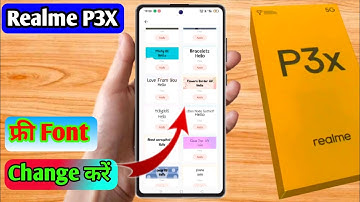 how to change font style in realme p3x 5g | realme p3x 5g font style change