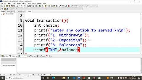 ATM MACHINE PROGRAMMING IN C || Creating A Simple ATM Machine in C Programming Language