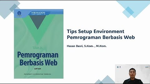 Tips Setup Environment (Javascript) - Pemrograman Berbasis Web (MSIM4309)
