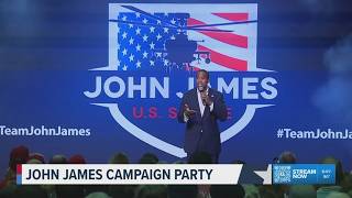 Live from John James election watch party on primary night