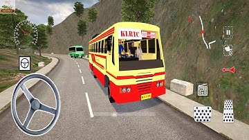 KSRTC Bus Driving in Ghat Roads | Bharat Bus Simulator - 3D Game Android Gameplay | Bus Wala Game