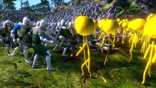 イエロースティックマン VS. フットマン - [3,000:5,000] - 究極の壮大なバトルシミュレーター - UEBS screenshot 3