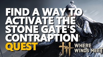 Find a way to activate the stone gate