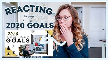 Reacting to my 2020 Goals Video + MY 2021 READING GOALS