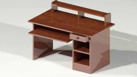 Wooden Table for PC 3D Model, AutoCAD 3D Modeling Basic Training for Beginners - Qasim Danish