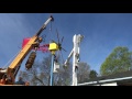 WIND TURBINE MOUNTED ON THE TOWER AND SECURED