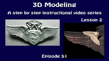 How to 3D model a USAF Chief Flight Surgeon Badge Vectric Aspire