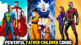 Top 7 Most Powerful Father-Children Super Powered Characters in Tamil | Savage Point