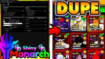 Anime Vanguards Script GUI / HACK | DUPE UNITS ROLLBACK MACRO AUTOFARM LAG SCRIPT INF RANGE & MORE