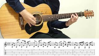 【TAB】やさしさに包まれたなら ソロギター