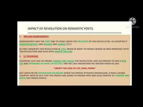 The Impact of French Revolution on English Literature || French revolution and the Romantic poets.