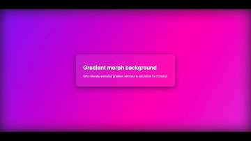 Create a Smooth CSS Gradient Morph Background (No JavaScript!)