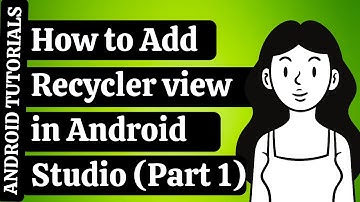 How to Add Recycler view in Android Studio (Part 1) | Models | Android Tutorials