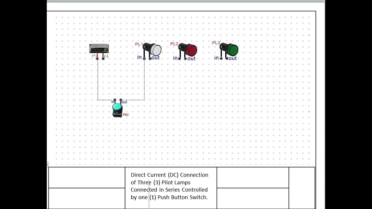 3 bulbs connected in series controlled by single pole switch YouTube