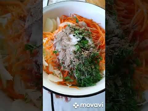 Сочный, хрустящей и очень вкусный салат к ужину/Проще простого!) #простаяеда #салат #рецепт