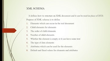Xml schema