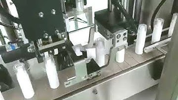 Two heads capping machine caps feeding tracking type screw capper frascos que tapan la máquina