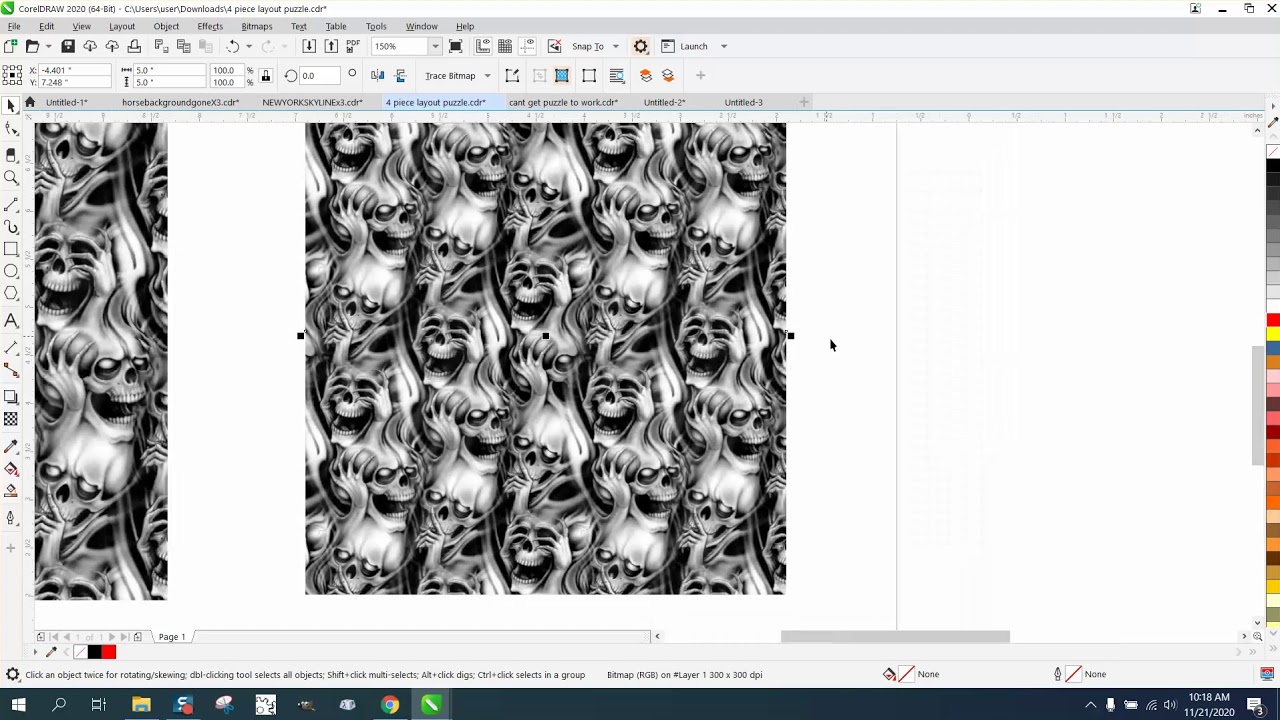 Corel Draw Tips & Tricks Seamless jointing a bitmap or photo 