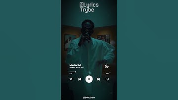 Thumbnail of Mr Eazi ft Burna Boy - Miss You Bad (Lyrics) #lyricstrybe