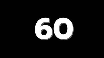 60 Second Countdown Timer With Sound Effect