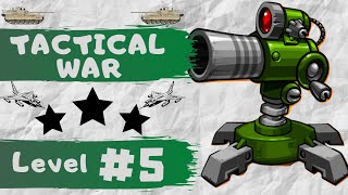 Tactical War - Level 5 with 3 Stars -  Android Gameplay FHD #105 Tactical War Tower Defense Level 1 5 3 Stars
