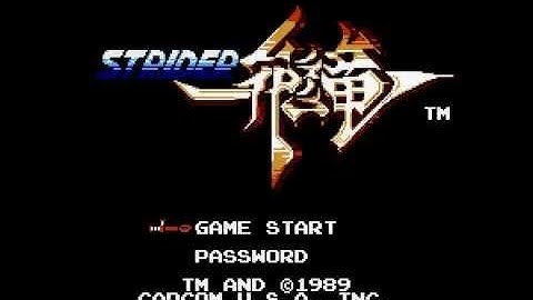Strider NES Intro