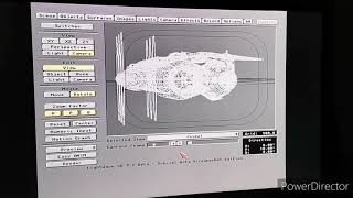 Babylon 5 spaceship rendering with OpenVideoToaster on Amiga1200 with v1200
