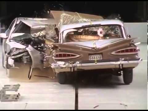 1959 Chevrolet Bel Air Vs 2009 Chevrolet Malibu IIHS Crash Test YouTube