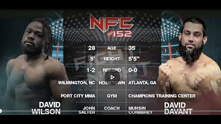 David "Baby Hulk" Wilson VS David Davant NFC 152