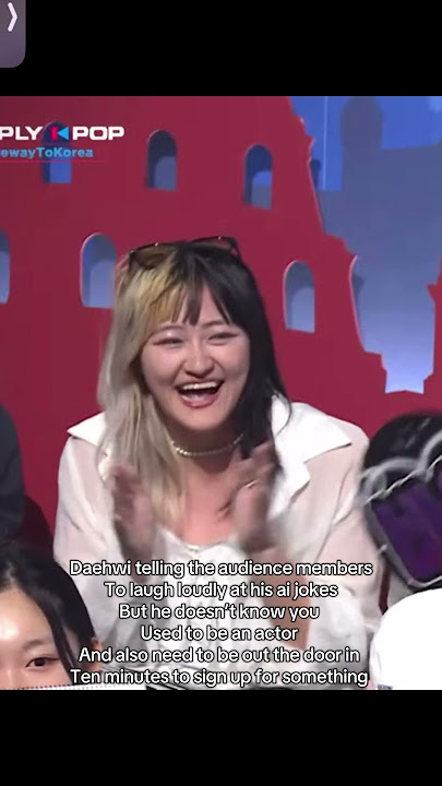 Daehwi told us to laugh during simply kpop so…