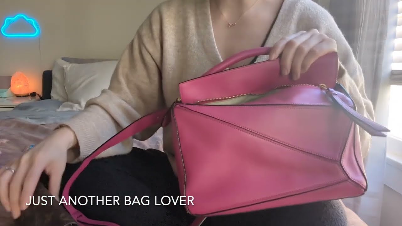 Reveal & Review  Loewe Puzzle Bag in Hot Pink/Fuchsia + mod shots 