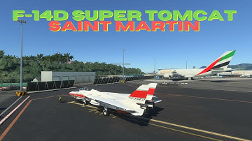 MSFS2020 XBOX SERIES X F-14D SUPER TOMCAT at SAINT MARTIN 4K