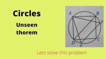 Circles unseen theorem ,Class 10