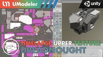 3D Modeling in Unity - Timelapse of texturing an Upper Body in the Dreadnought with UModeler