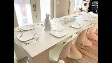 2/2/24 Costco Transformer Table and Bench in White Review