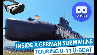 3D Inside a German Submarine - Touring U-11 U-Boat (VR Experience)