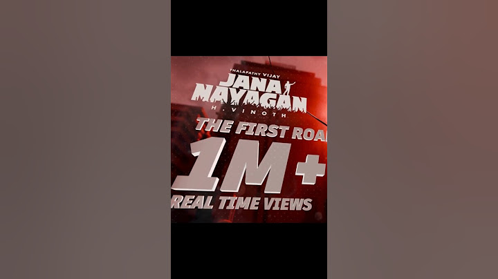 1M+ realtime roars in 15 mins 🔥 | The First Roar - Jana Nayagan | Thalapathy Vijay | KVN Productions