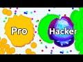 300 IQ PRO vs LUCKY HACKER in Agar.io