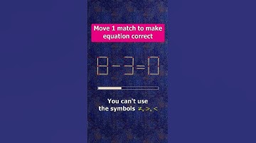Fix the equation by moving 1 stick #shots #puzzles #logicpuzzles #mathspuzzle #hindipuzzles