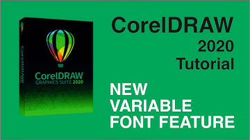 CorelDRAW 2020 Tutorial New Variable Font Technology Feature