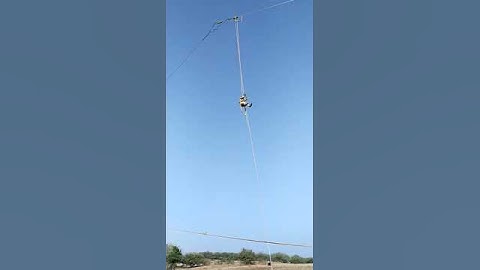 Stringing work 132 KV transmission line