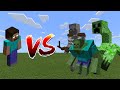 Herobrine vs Mutant Creatures - Minecraft PE / Bedrock Edition