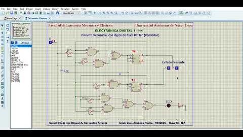 Circuitos secuenciales - Lógica de Push Botton con retención