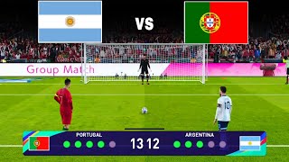 ARGENTINA VS PORTUGAL ! MESSI VS RONALDO ! PENALTY SHOOTOUT 🇦🇷🇵🇹