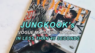 🐰 BTS Jungkook Vogue Korea Spread Page by Page in 40 Seconds (4K) 🤯 #btsarmy #jungkook #btsjungkook
