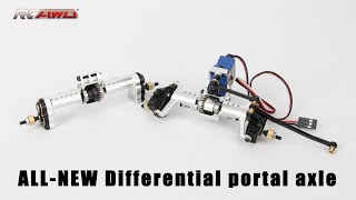 RCAWD TRX4M Differential Portal Axle Breakthrough Upgrade