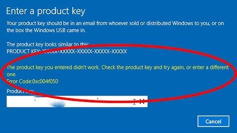 How to fix "The product key you entered didn