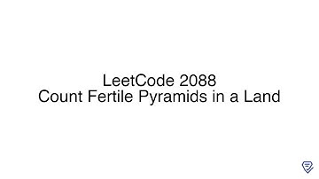 LeetCode 2088: Count Fertile Pyramids in a Land
